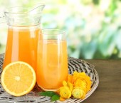 Апельсины и апельсиновый сок