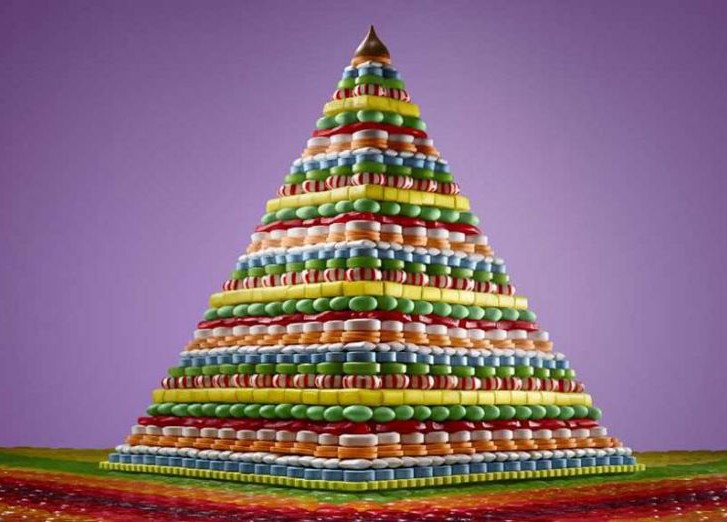 Пирамида из конфет
