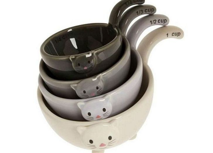Складывающийся набор мерных чашек «Котики»
