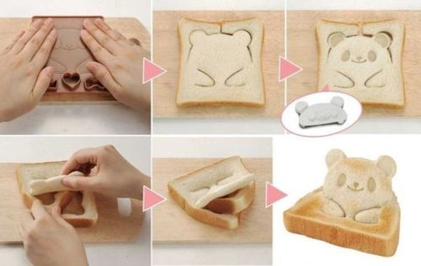 Формочки для приготовления тостов в виде забавных 3D-зверят