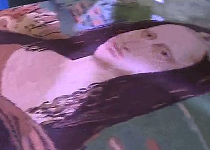 Портрет Моны Лизы из манной крупы