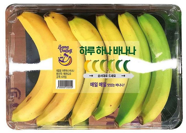 Упаковка с бананами