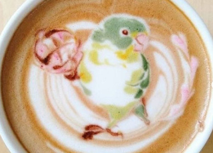 рисунок на кофейной пене