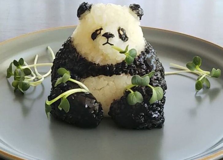 панда из риса