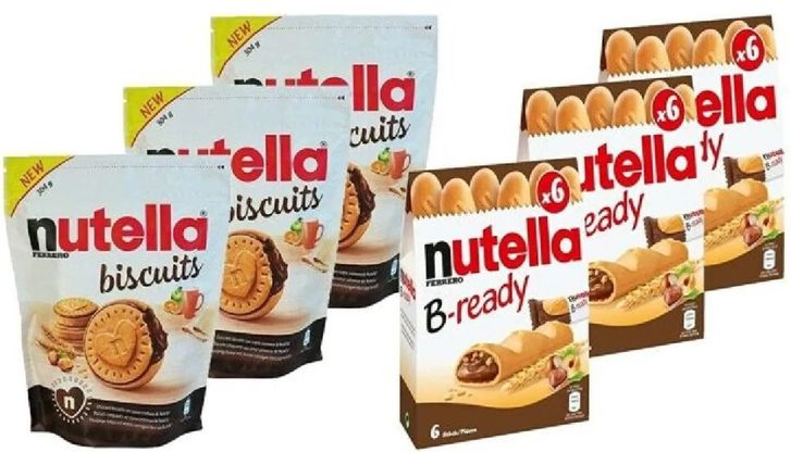 печенье и батончики Nutella