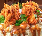 Торт из курицы и картофельного пюре