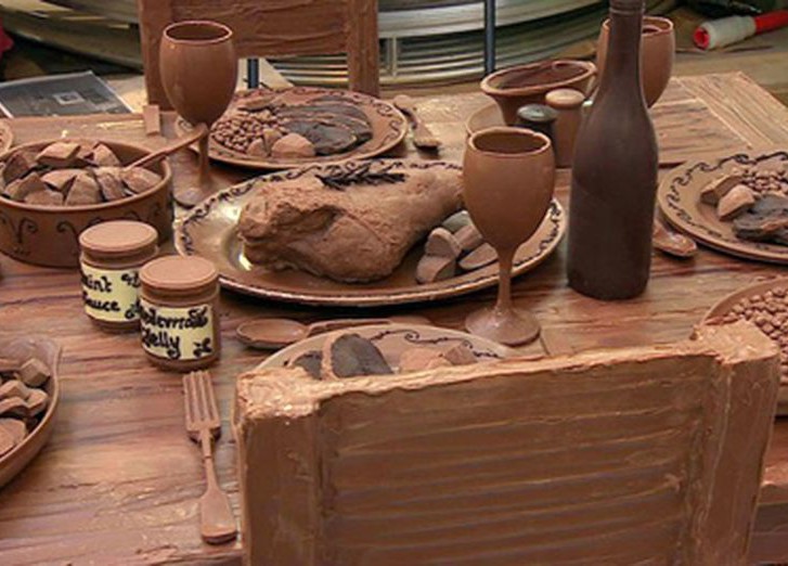 Пасхальный стол из шоколада