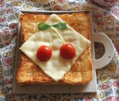 Тосты с вишенками