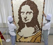 Портрет Моны Лизы из хлеба