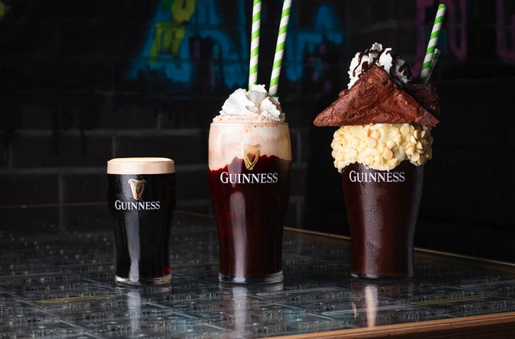молочный коктейль с пивом Guinness