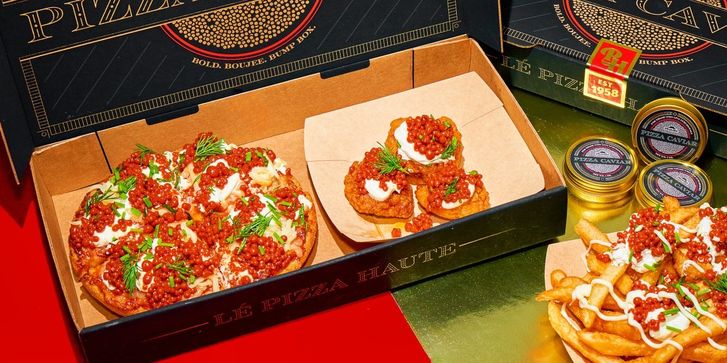 Искусственная икра со вкусом пеперони в Pizza Hut