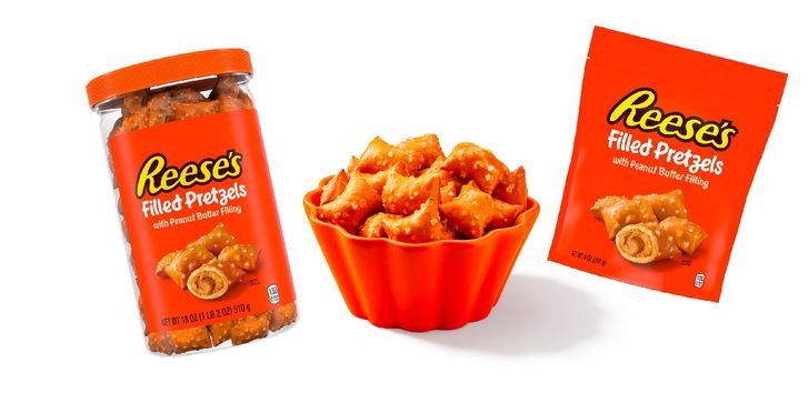 претцели с начинкой из Reese