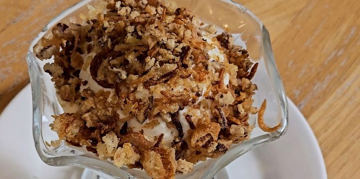 мороженое с жареной курицей