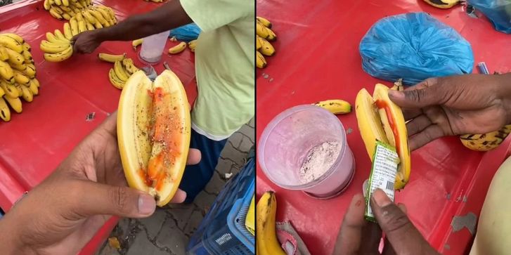 бананы с соусом