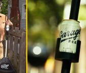 грабли с держателем для пива